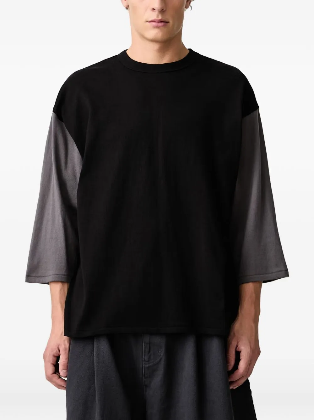 Colour-Block Three-Quarter-Sleeve T-Shirt by BEAMS