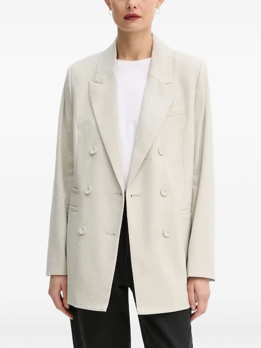 Embellished Double-Breasted Blazer by Bruuns Bazaar