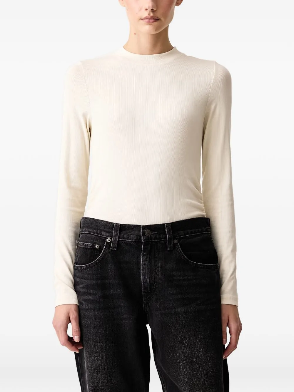 Ribbed-Knit Long-Sleeve T-Shirt by Marc O'Polo