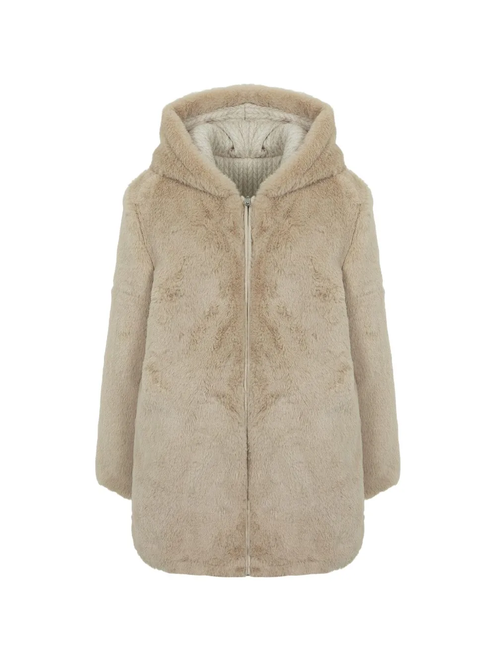 Faux-Fur Hooded Coat by Lapin House
