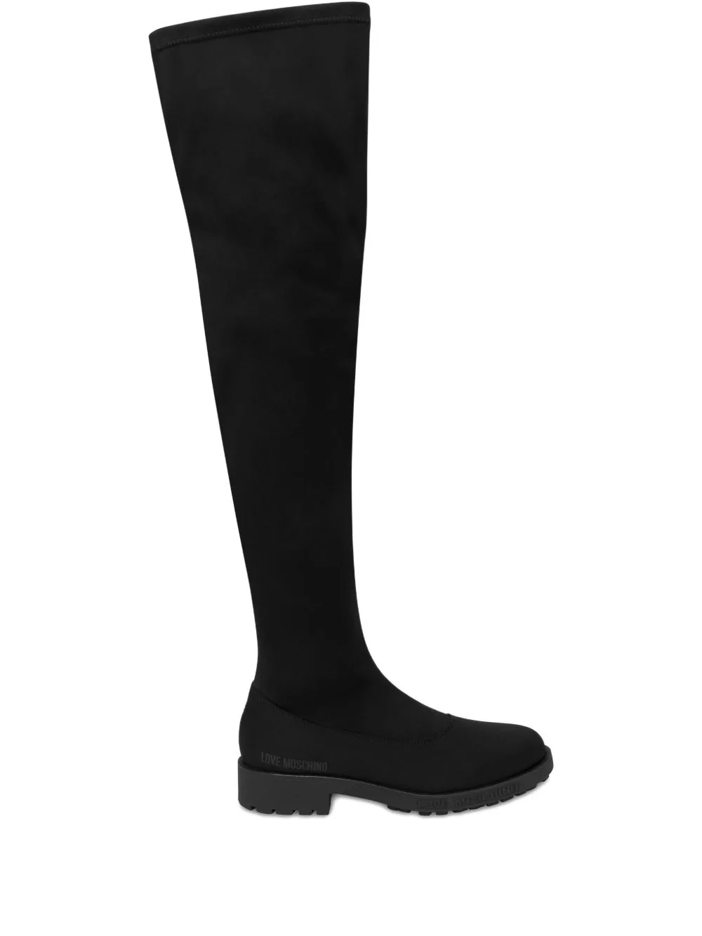 Knee-High Stretch Boots by Love Moschino