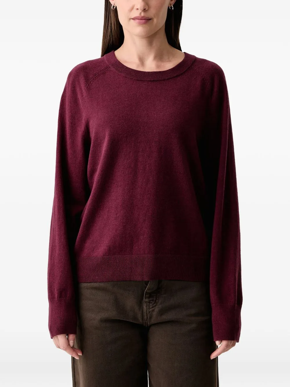 Long-Sleeve Round-Neck Sweater by Marc O'Polo