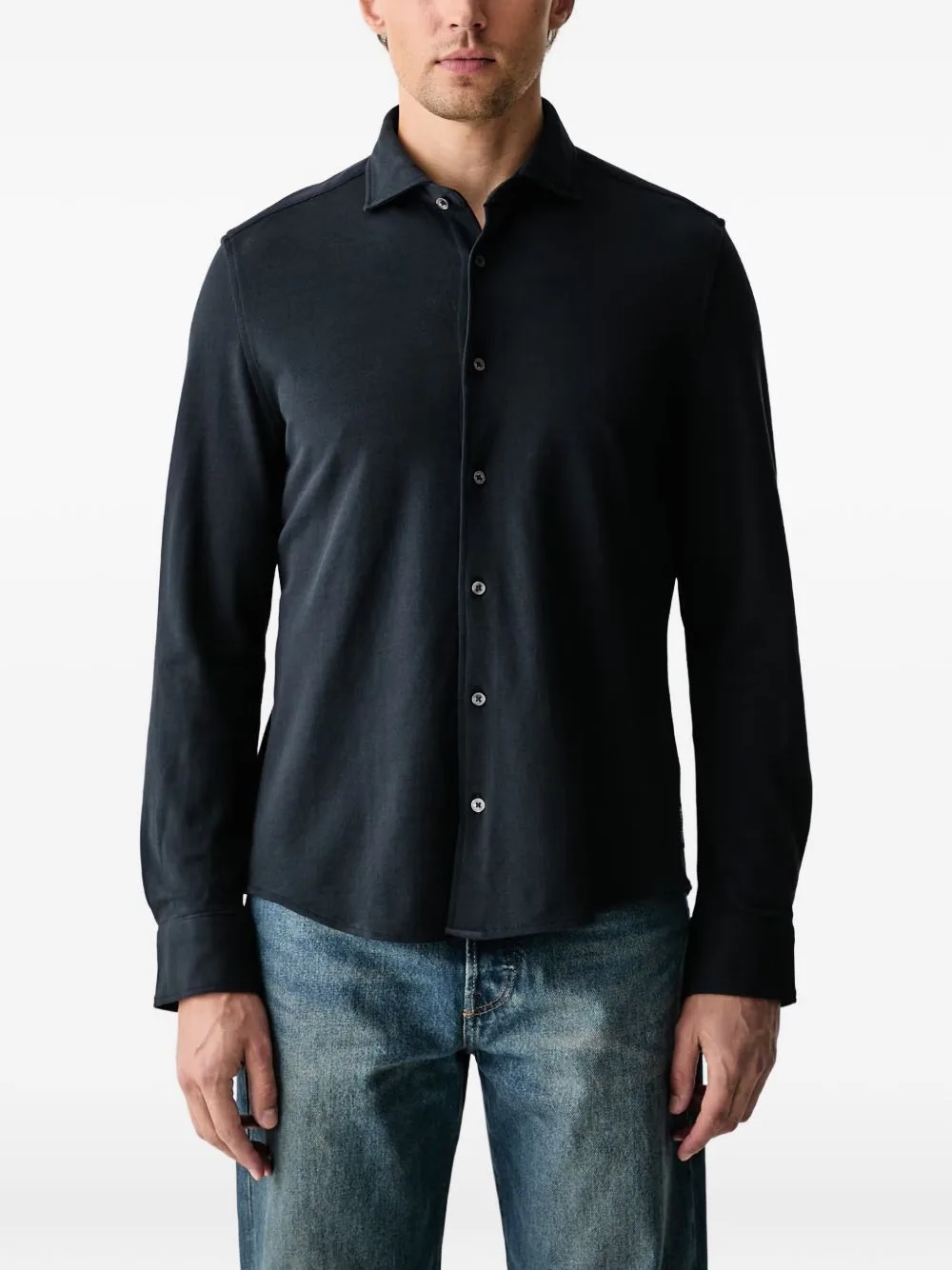 Long-Sleeve Cotton Shirt by Marc O'Polo