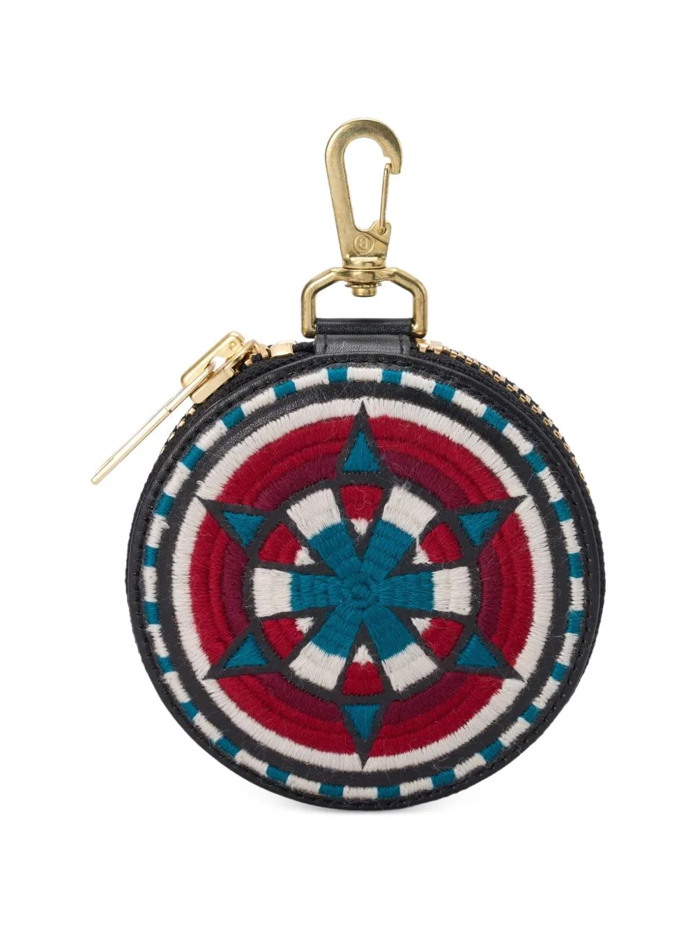 Embroidered Coin Wallet by Black Means
