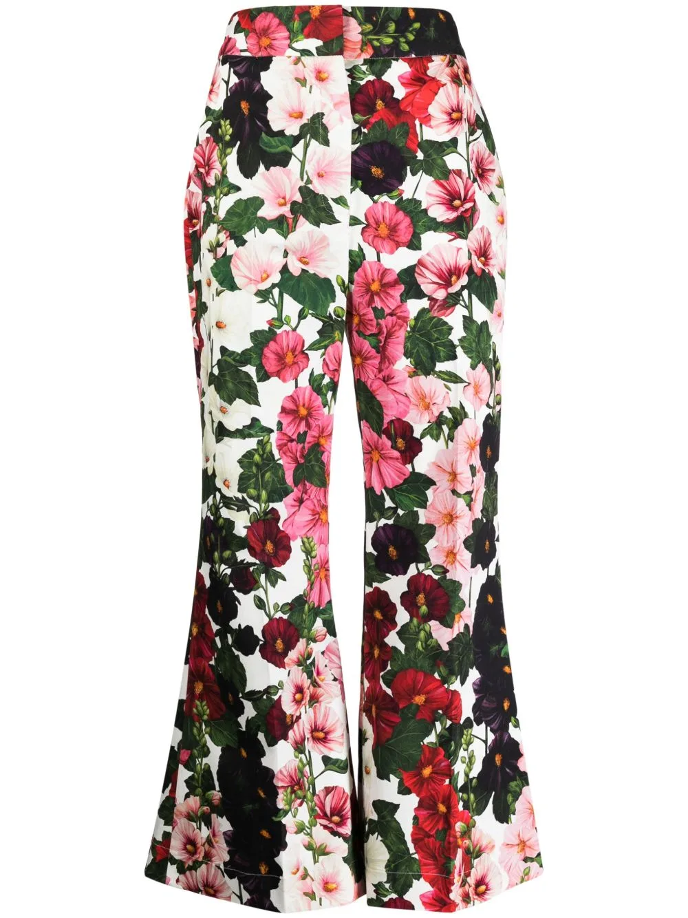 Hollyhock Flared Cropped Trousers by Oscar de la Renta