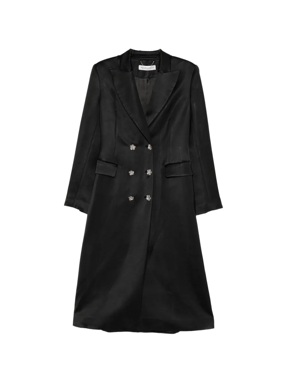 Double-Breasted Crystal-Embellished Coat by Patrick McDowell