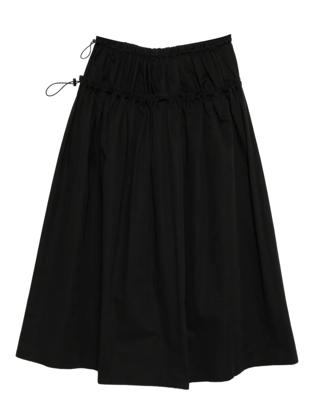 Drawstring Cotton Skirt by Y's