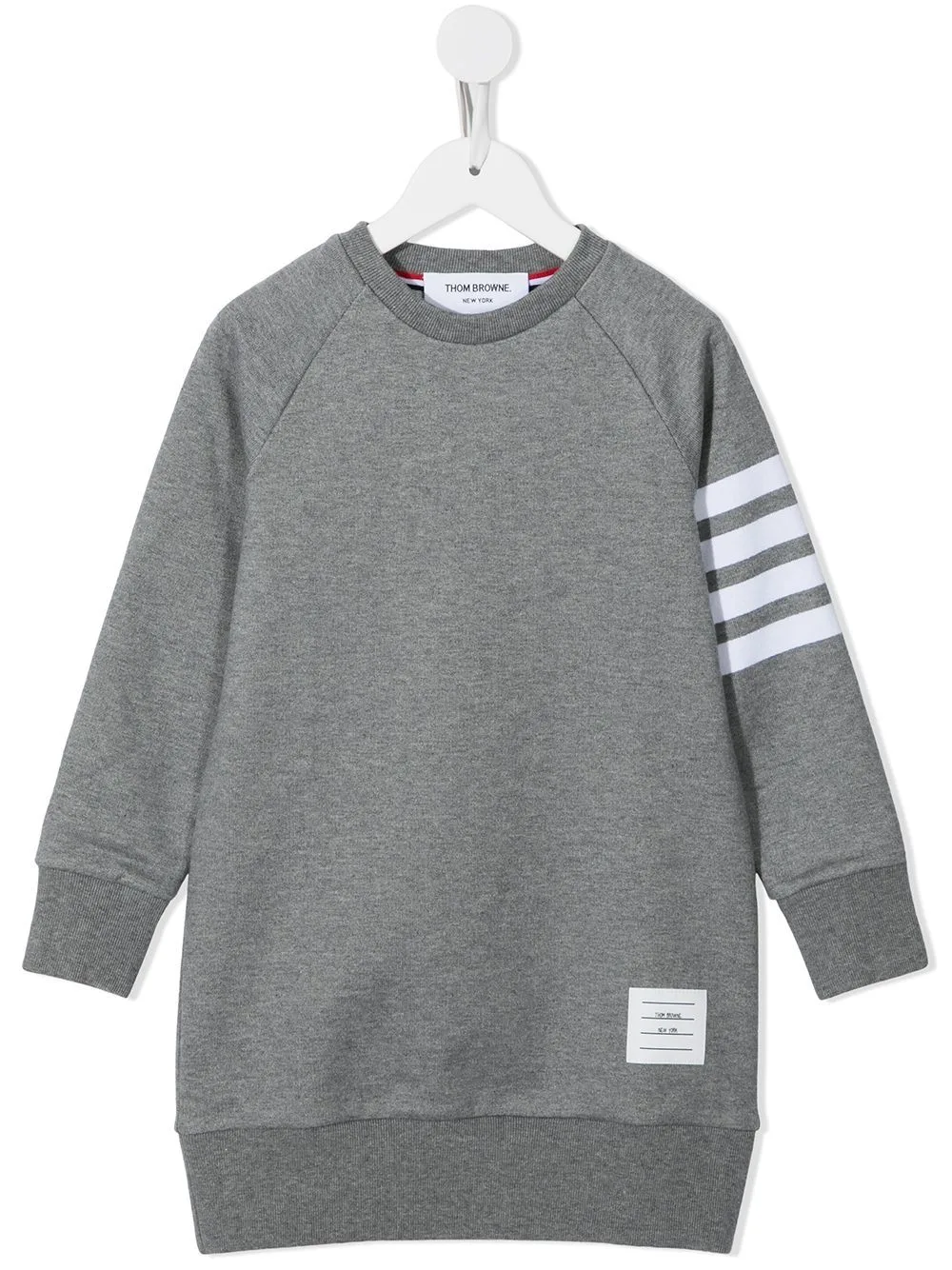 Loopback Jersey 4-Bar Sweatshirt Dress by Thom Browne Kids