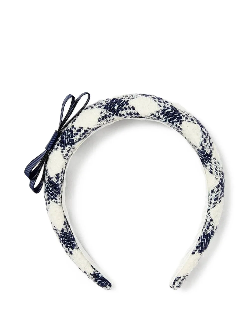 Check Buckle Headband by Self-Portrait Kids