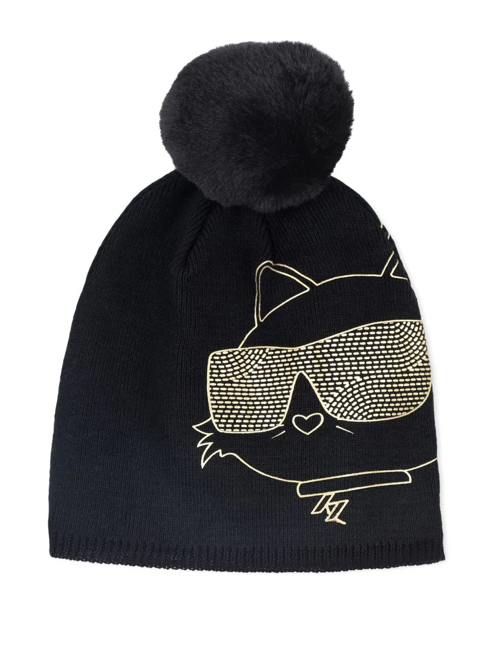 Choupette-Print Beanie by Karl Lagerfeld Kids