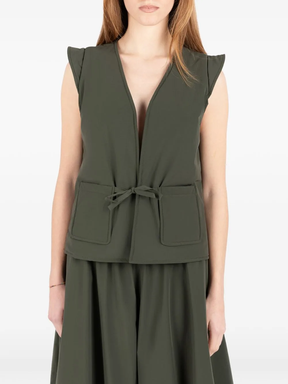 Tie-Detail Vest by Société Anonyme