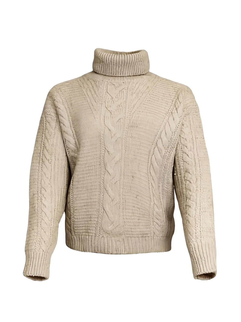 Finger Cable-Knit Roll-Neck Sweater by Max Mara