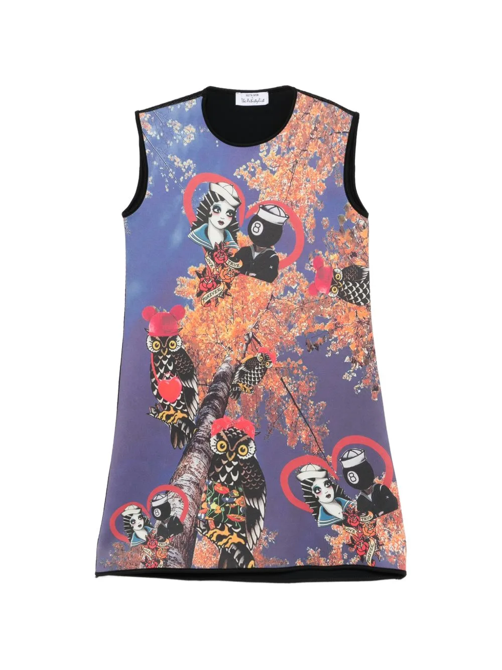Autumn Printed Mini Dress