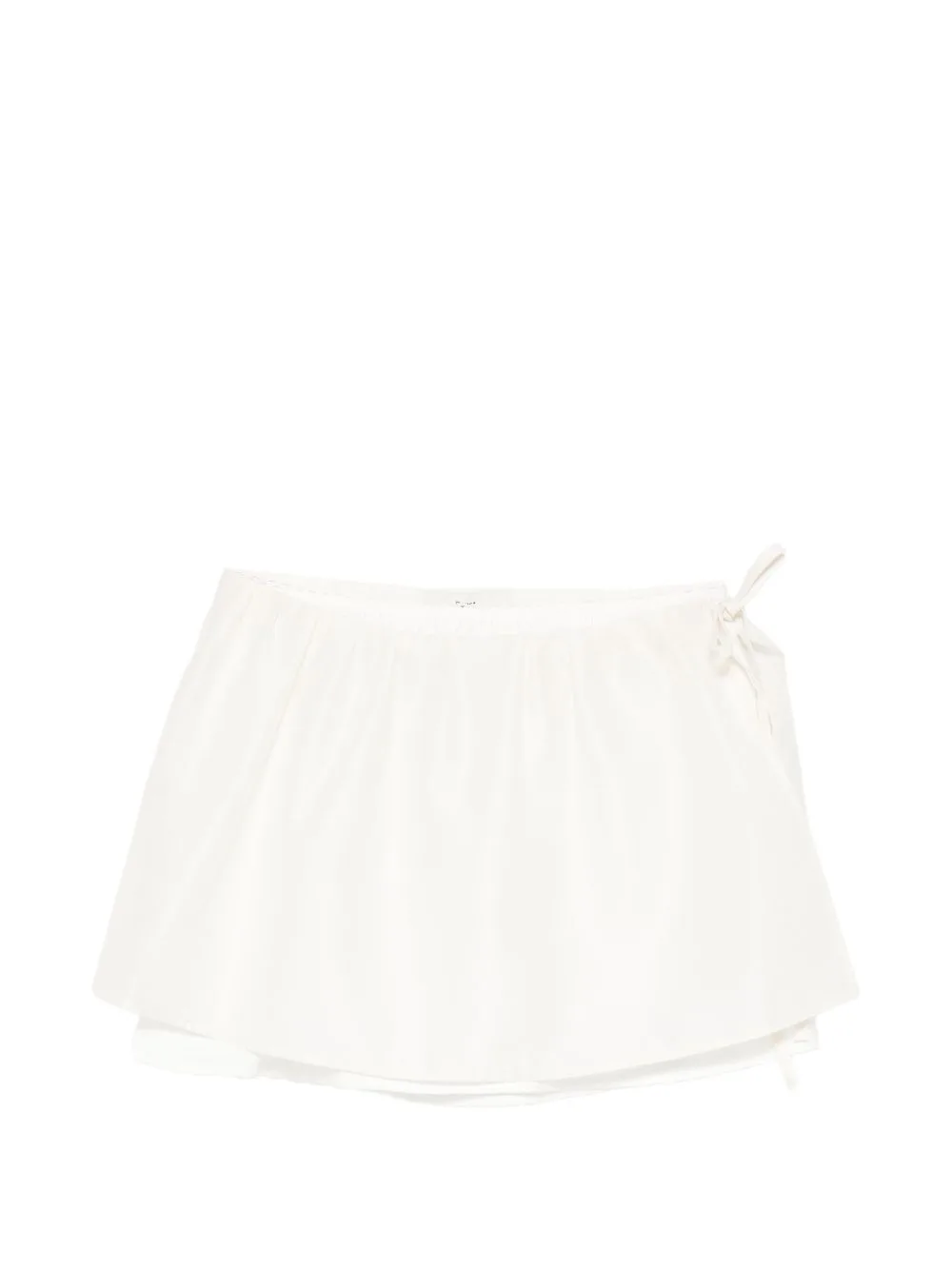 Drawstring Layered Mini Skirt by DUNST