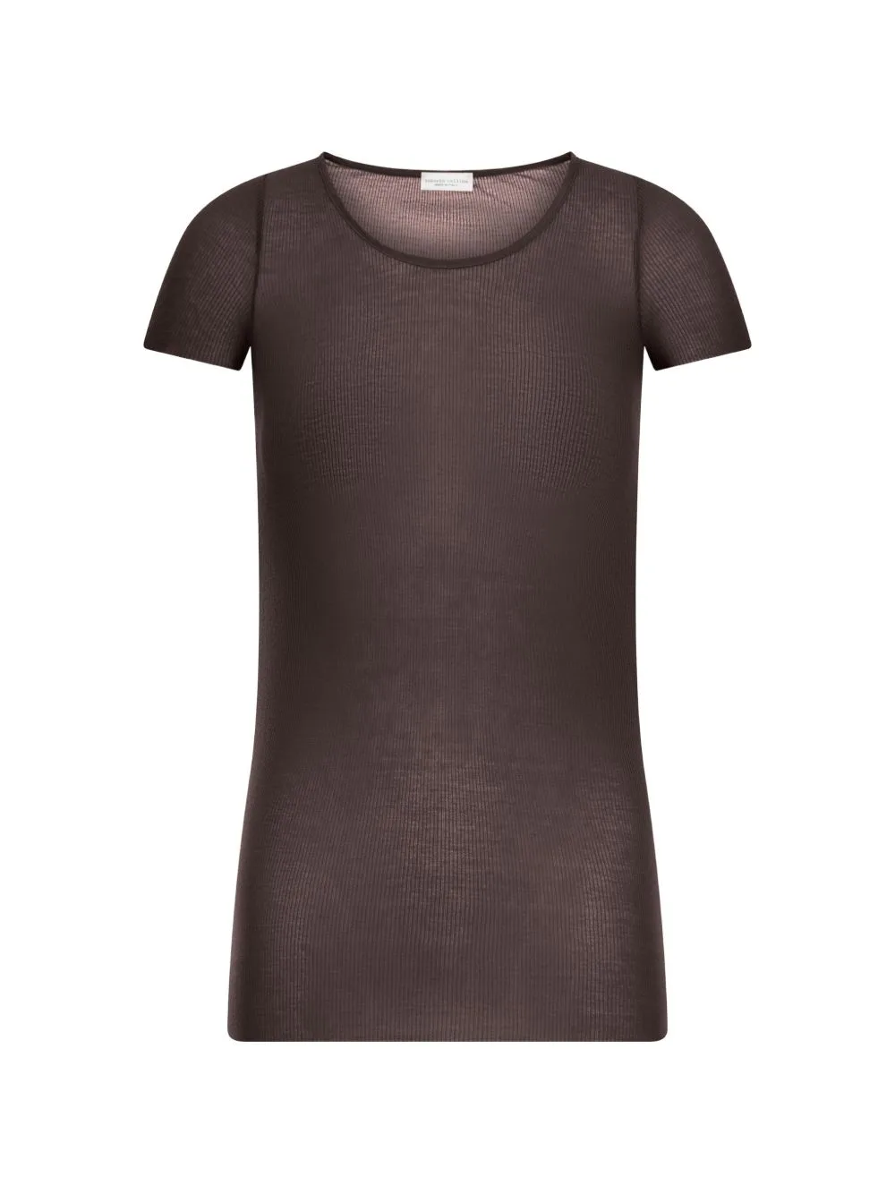 Ribbed Cotton T-Shirt by Roberto Collina