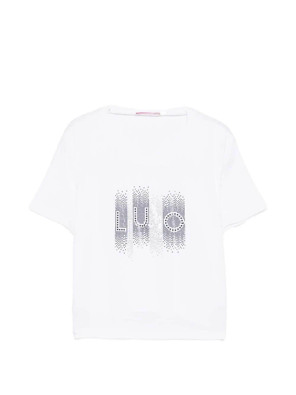 Cropped T-Shirt with Rhinestones by Liu Jo Kids