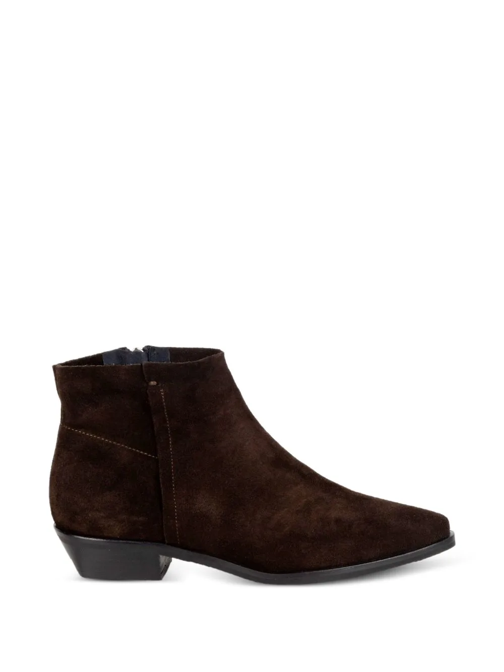 Pointed-Toe Suede Boots by IMMA