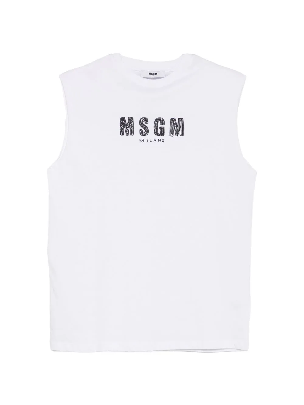 Logo-Print Vest by MSGM Kids