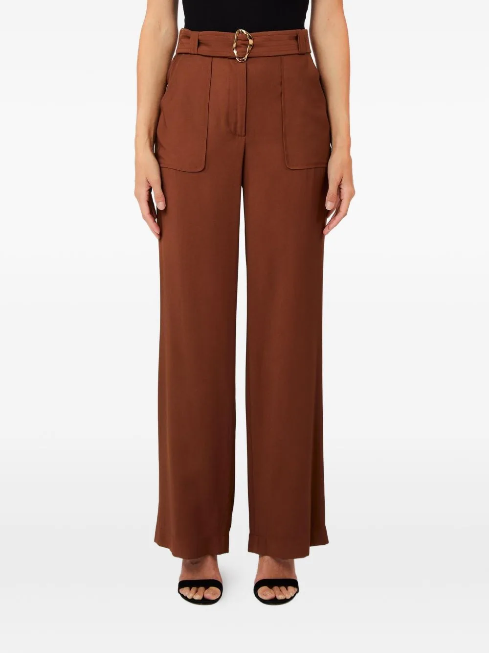 Buckle Belt Trousers by LIU JO