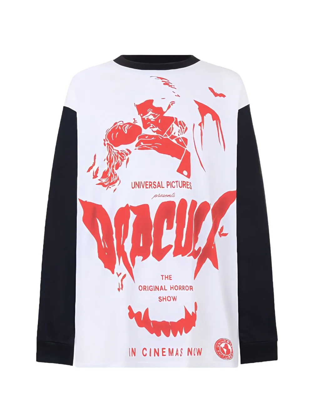 Dracula-Print Long Sleeve T-Shirt by GCDS