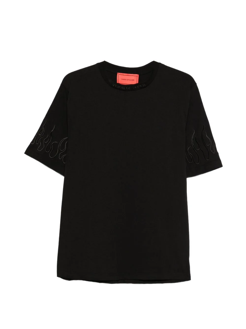 Flame-Embroidered T-Shirt by Vision Of Super