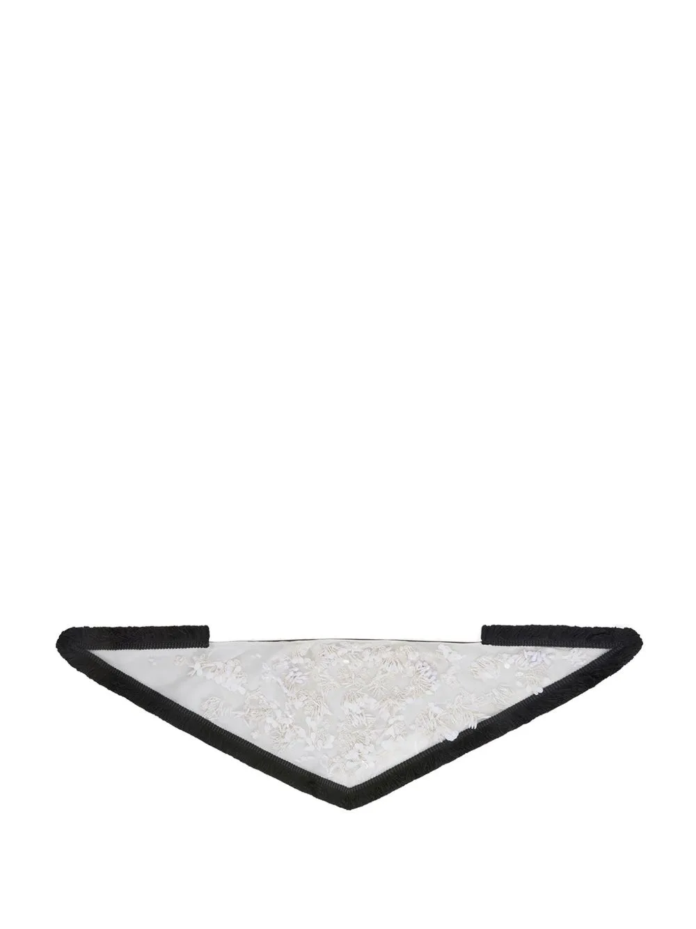 Mitzy Embroidered Fringe-Trim Bandana by 16Arlington