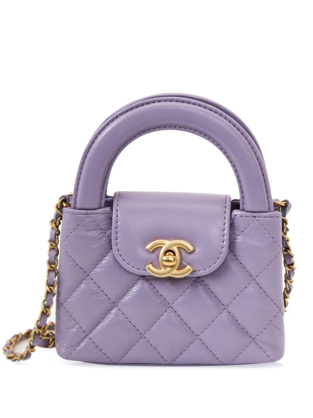 Mini Kelly Diamond-Quilted Handbag by CHANEL Pre-Owned