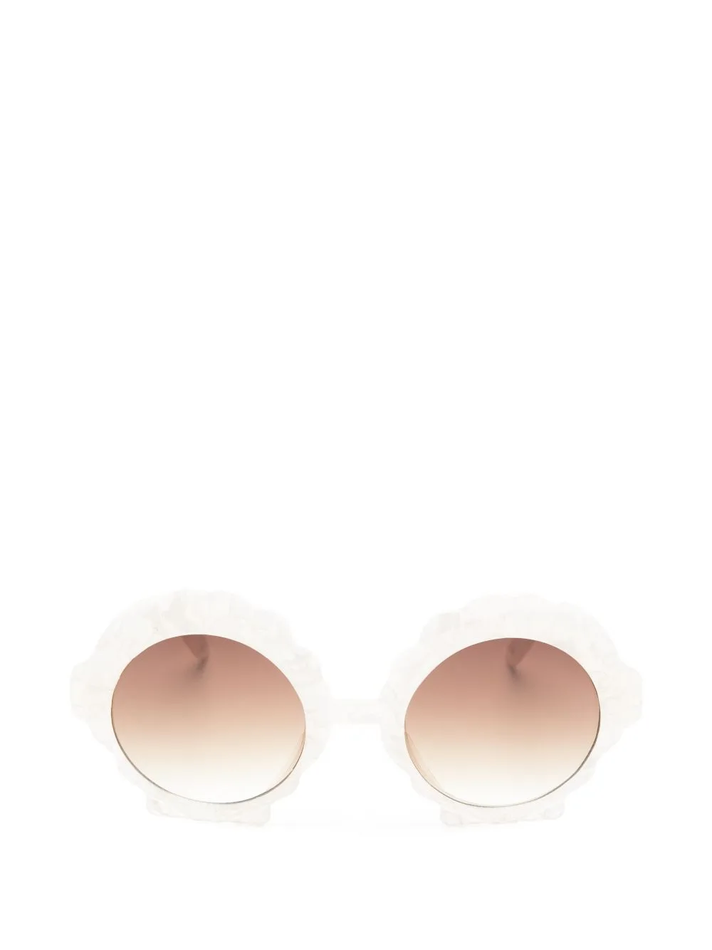 Seashell-Frame Round-Frame Sunglasses by Molo