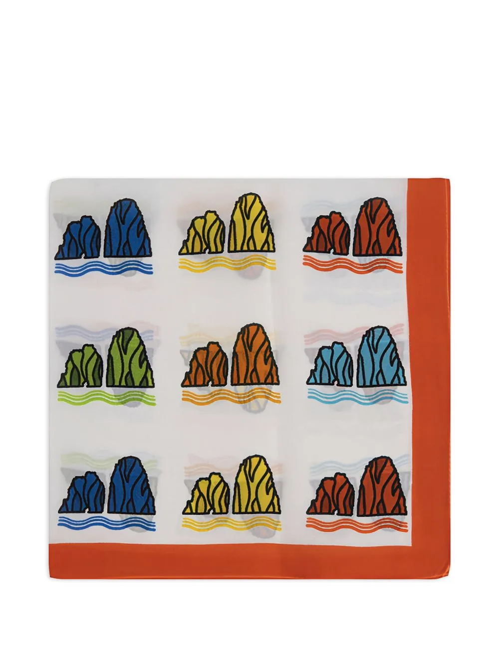 Patterned Silk Pocket Square by Ottotredici