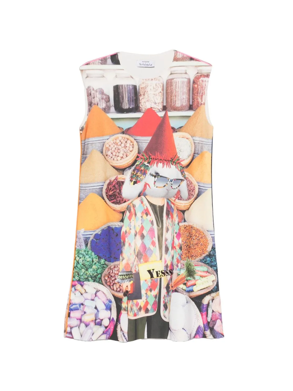 Graphic-Print Sleeveless Dress by The Artistylist