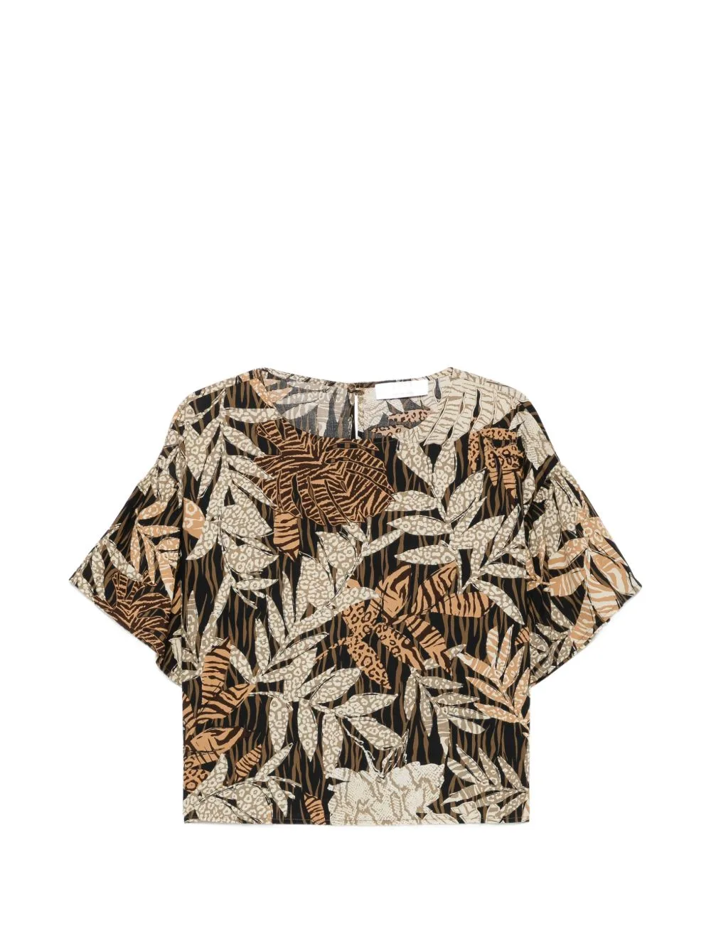 Leaf-Pattern Blouse by kaos