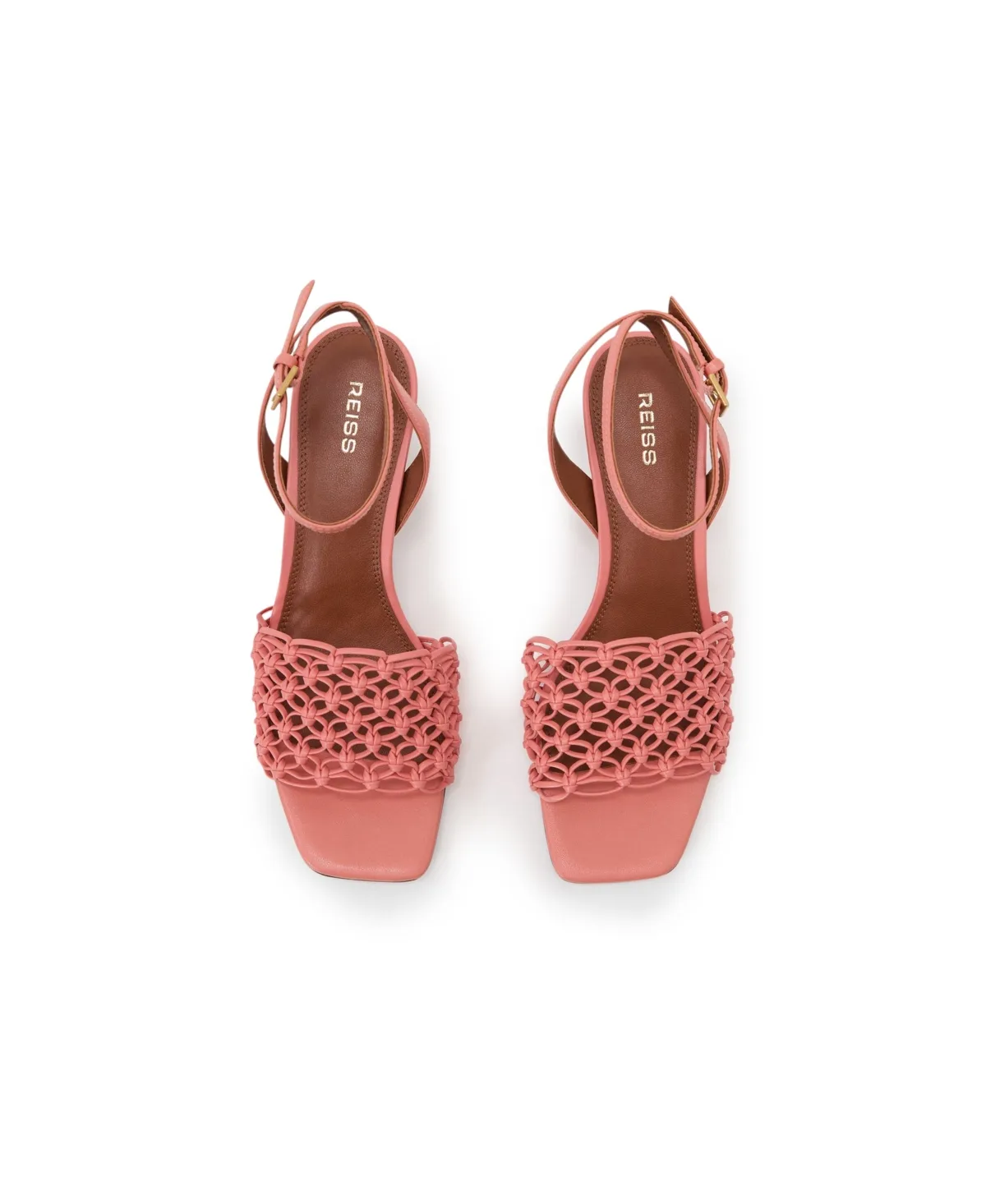 Stephanie Weave Kitten Heels by Reiss