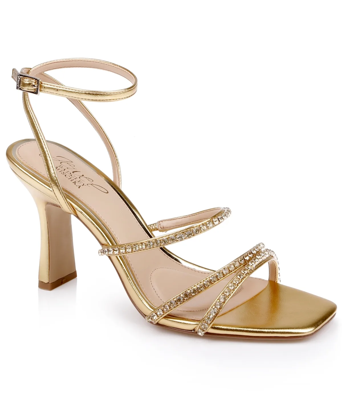 Paulette Square Toe Dress Sandals by Jewel Badgley Mischka