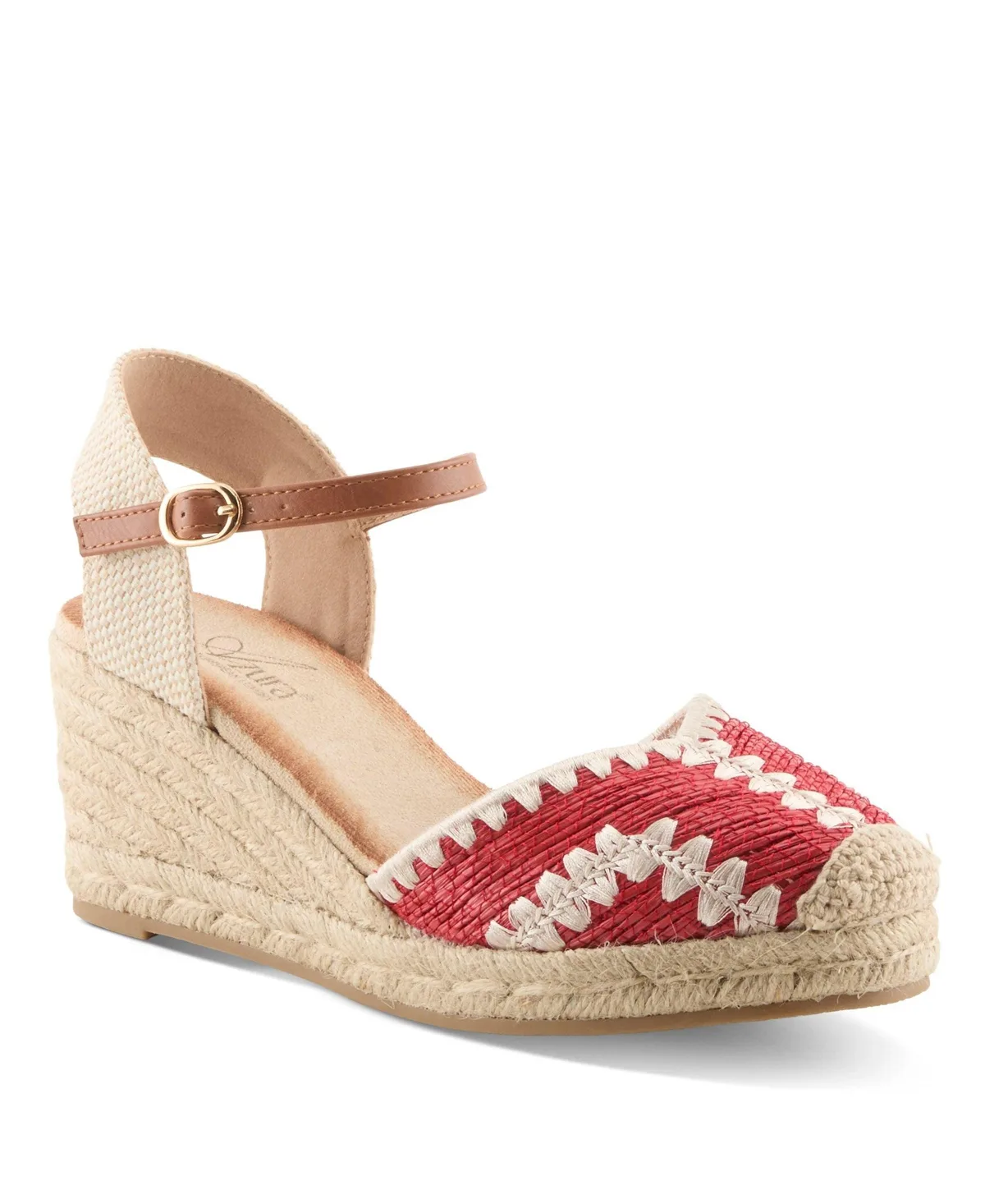 Adrina Espadrille Wedge with Rope Sole by Azura