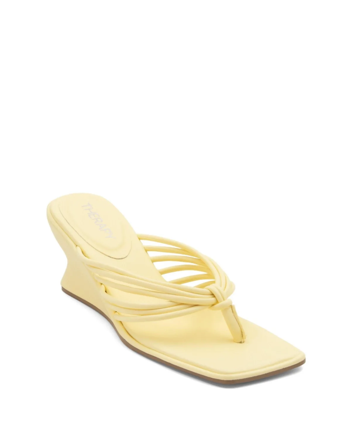 Leven Square Toe Thong Wedge Sandal by Therapy Australia