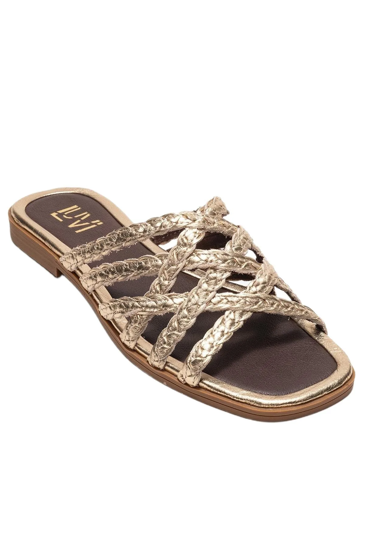 Alisha Leather Slide Sandal by Forever & Always Shoes