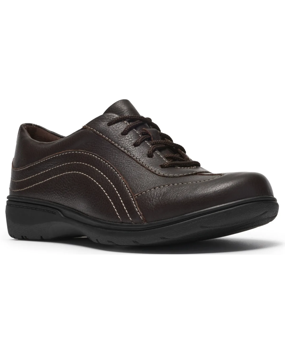 Carleigh Dream Leather Work Sneakers by Clarks