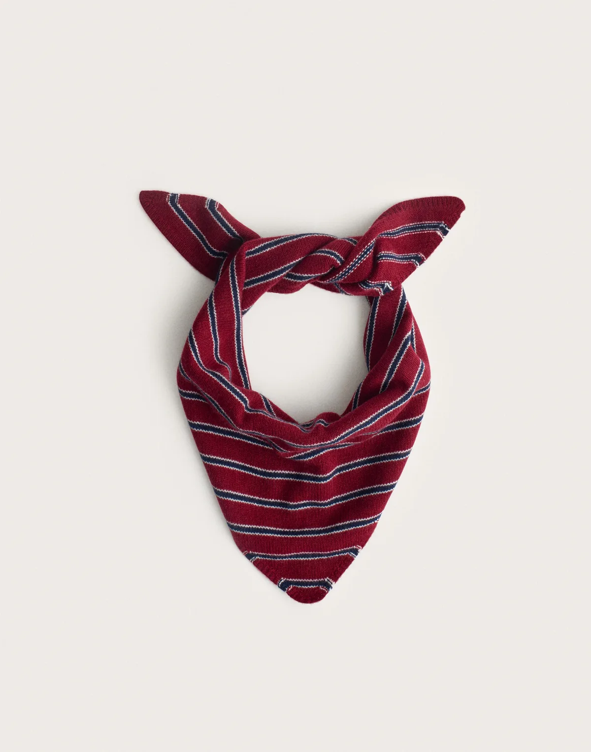 Striped Knit Bandana in 100% Wool by MW