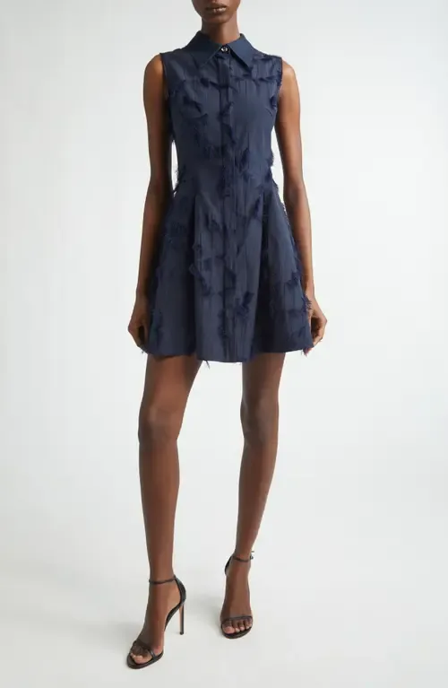 Sleeveless Fil Coupé Minidress by Jason Wu Collection