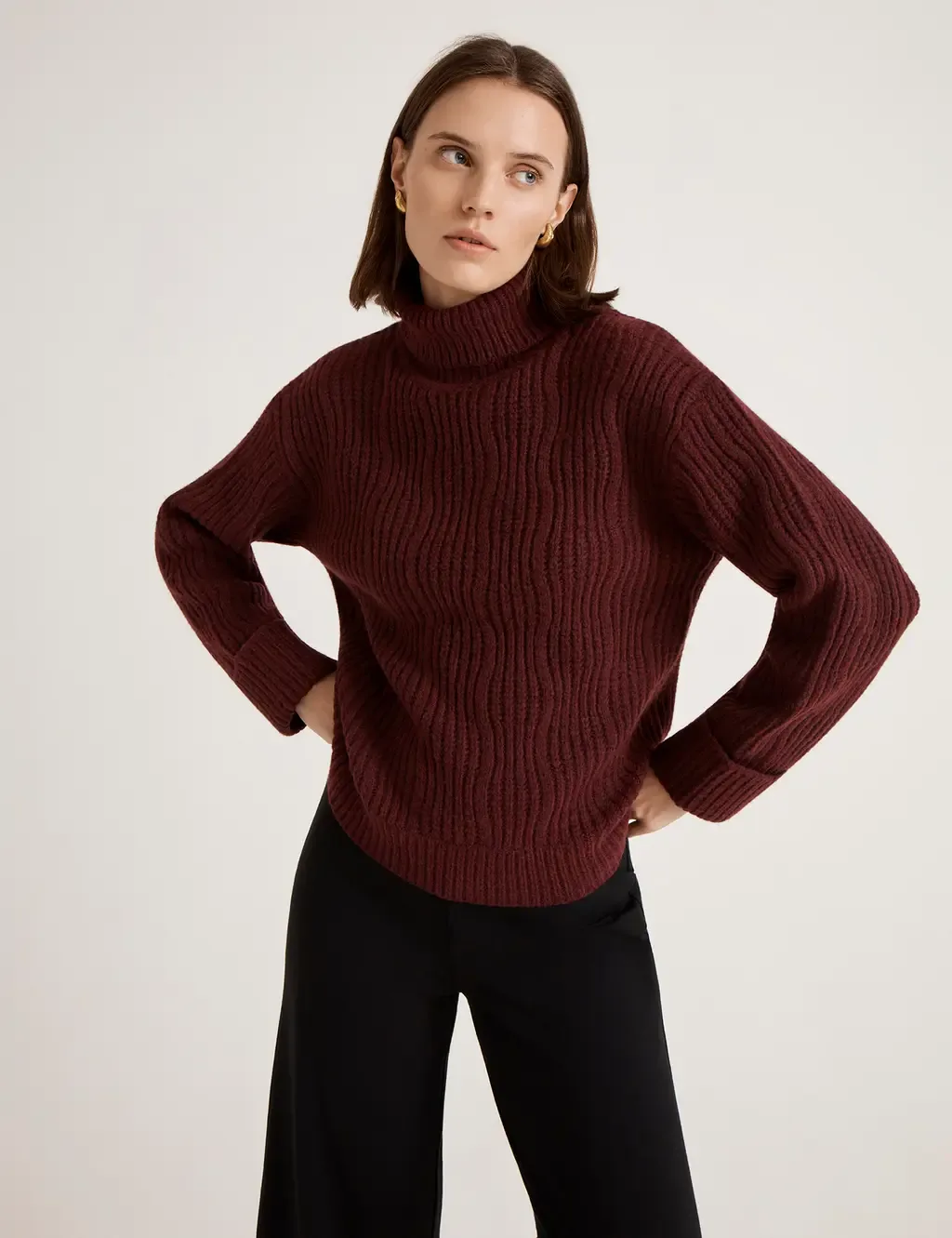 Albie Roll Neck Knitted Jumper by Finery London