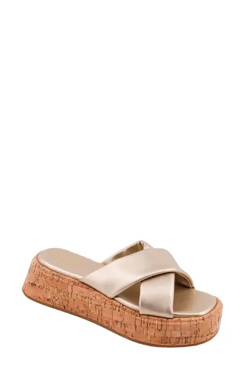 Lydia Platform Slide Sandal by SHUSHOP