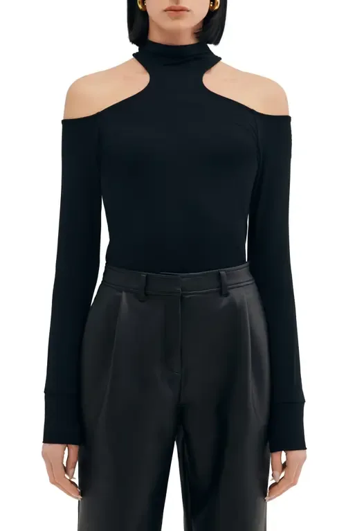 Teagan Cold Shoulder Long Sleeve Shirt by Marcella