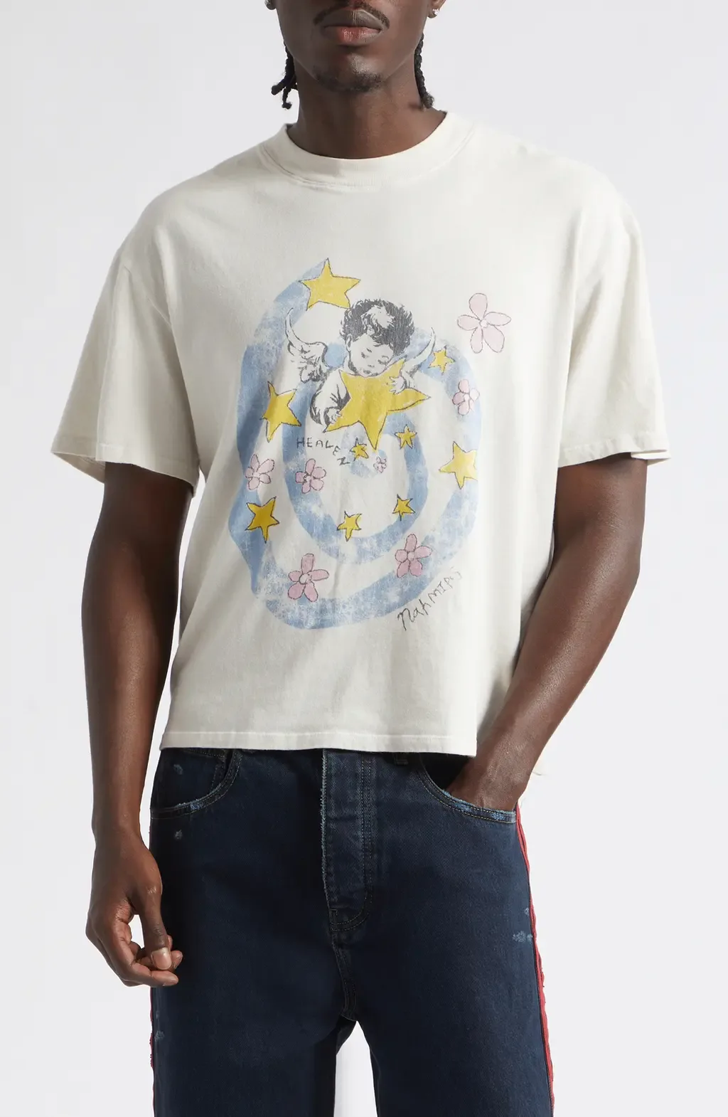 So What Cotton Graphic T-Shirt by NAHMIAS