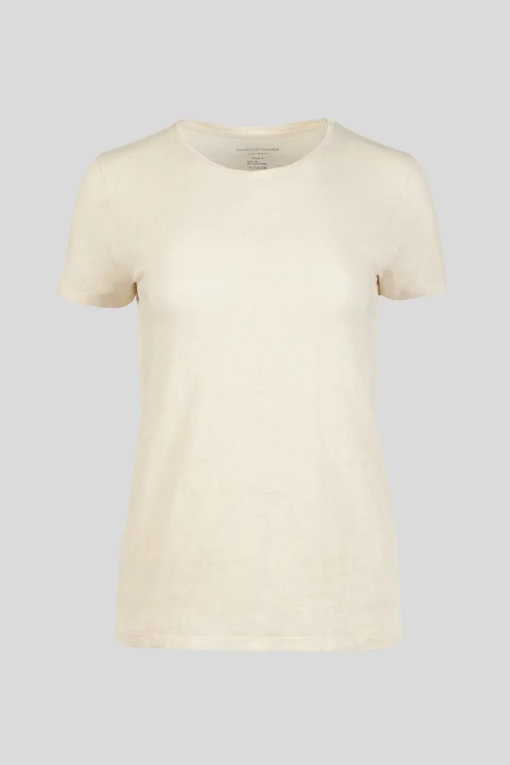 Linen Stretch HD S/S Crewneck by Majestic Filatures