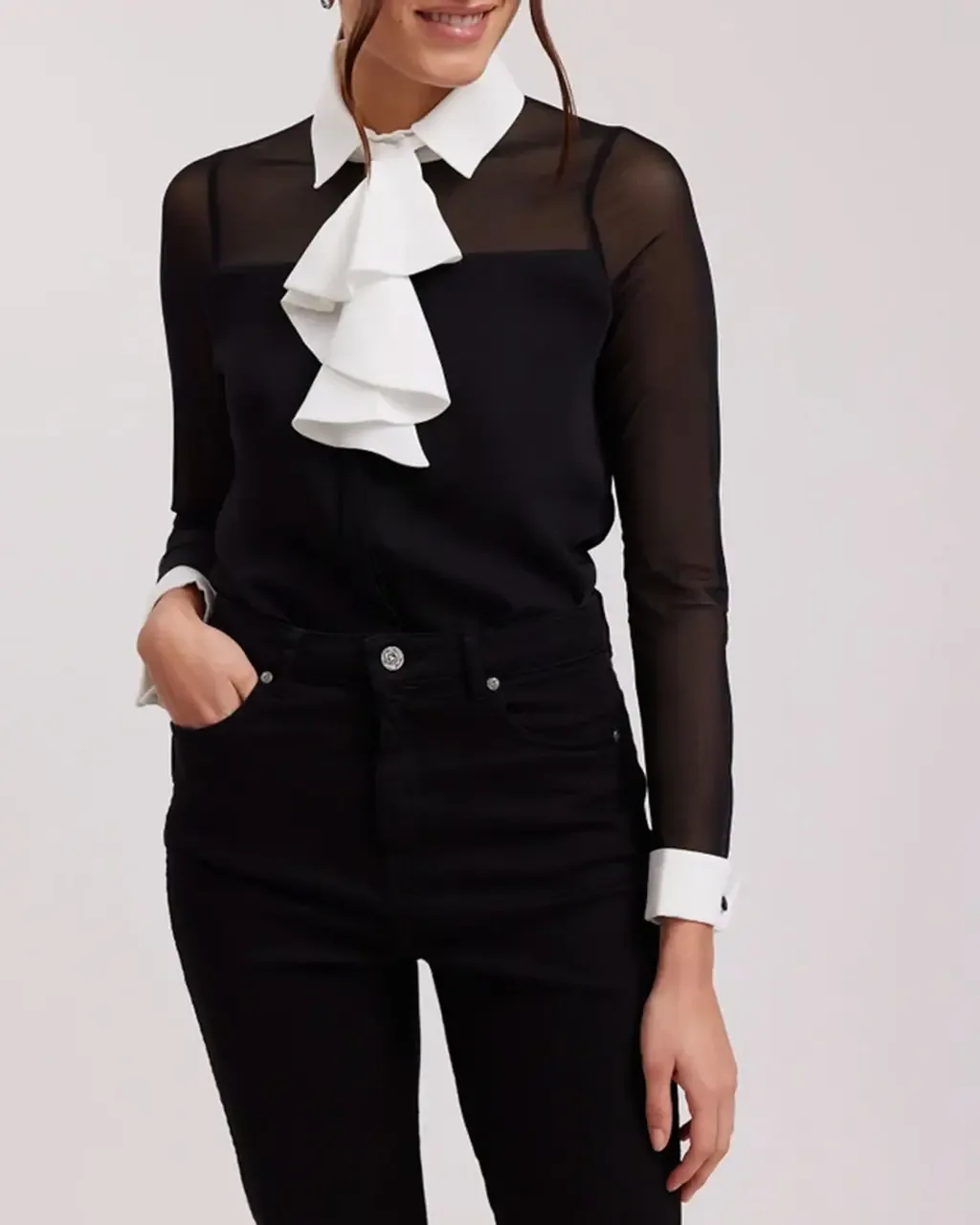 Sheryl Designer Long Sleeve Shirt by Anne Fontaine