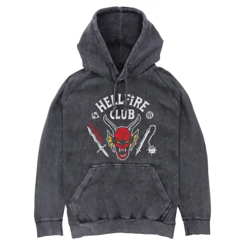 Hellfire Club Costume Lightweight Hoodie by Stranger Things