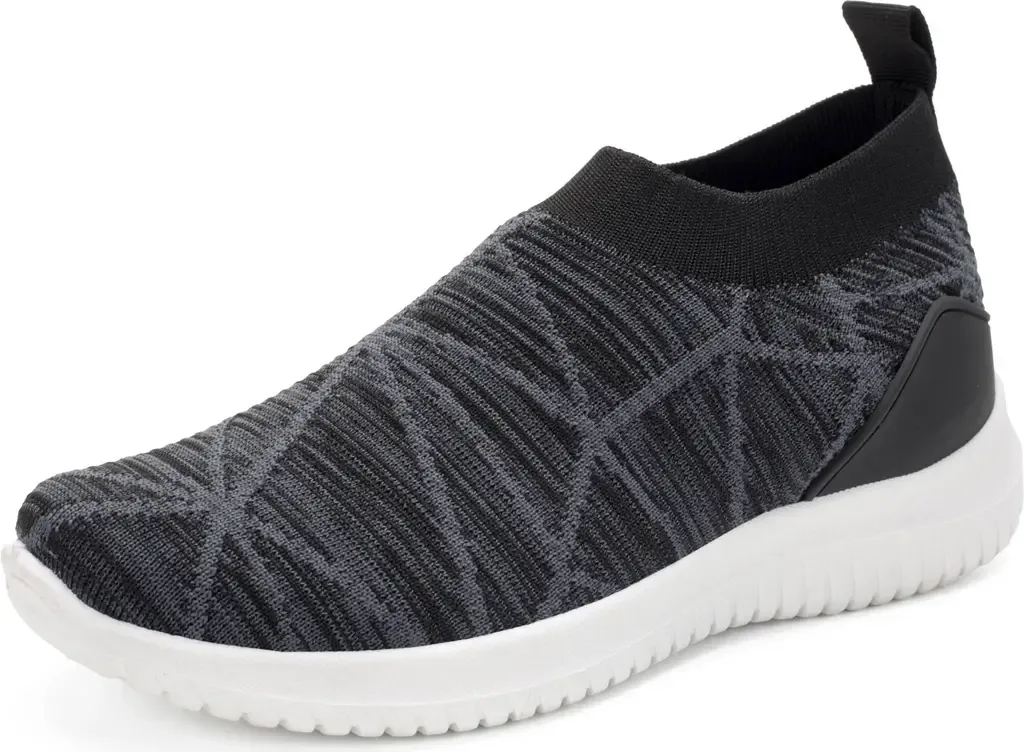 Lightweight Slip-On Knit Sneakers with Breathable Mesh Upper by Mio Marino