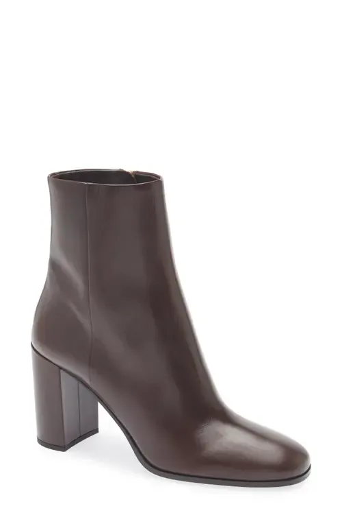 Leather Bootie by Prada