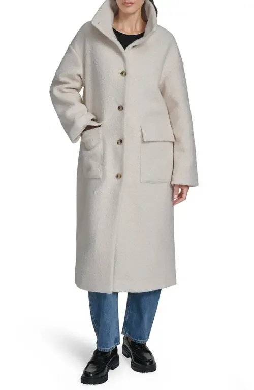 Bouclé Longline Cocoon Car Coat by levi's