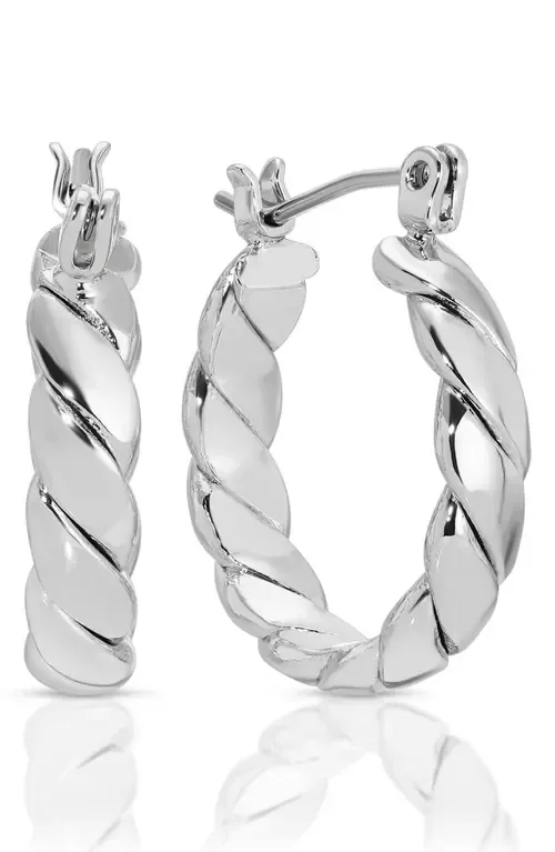 Texture Mini Hoop Earrings by Ettika